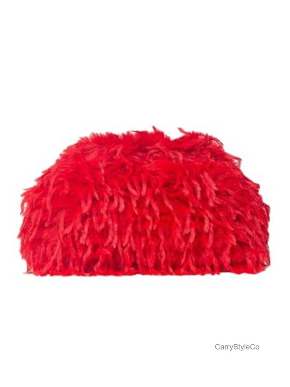 Fuzzy Faux Fur Plush Clutch Evening Bag Kiss Lock Y2K Party Purse